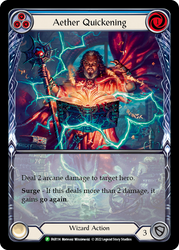 Aether Quickening (Blue) [FAB114] (Promo)  Rainbow Foil