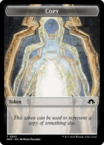 Eldrazi Angel // Copy Double-Sided Token [Modern Horizons 3 Commander Tokens]