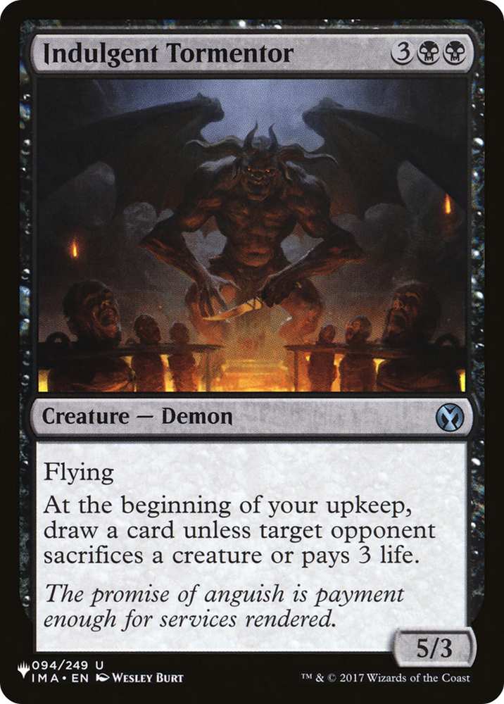 Indulgent Tormentor [The List Reprints]