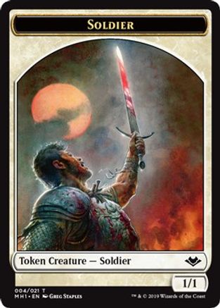 Soldier (004) // Squirrel (015) Double-Sided Token [Modern Horizons Tokens]