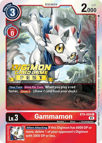 Gammamon [BT8-008] (Digimon Card Game Fest 2022) [New Awakening Promos]