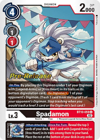 Spadamon [BT10-059] [Xros Encounter Pre-Release Cards]