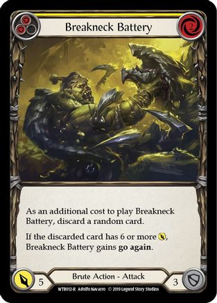 Breakneck Battery (Yellow) [WTR012-R] (Welcome to Rathe)  Alpha Print Rainbow Foil