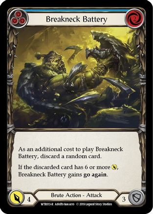 Breakneck Battery (Blue) [U-WTR013] (Welcome to Rathe Unlimited)  Unlimited Rainbow Foil