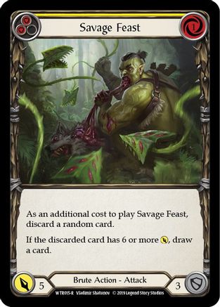 Savage Feast (Yellow) [U-WTR015] (Welcome to Rathe Unlimited)  Unlimited Normal