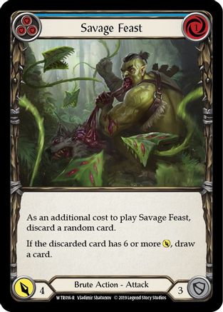 Savage Feast (Blue) [WTR016-R] (Welcome to Rathe)  Alpha Print Normal