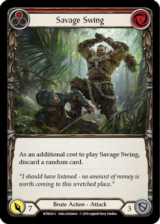 Savage Swing (Red) [U-WTR020] (Welcome to Rathe Unlimited)  Unlimited Normal