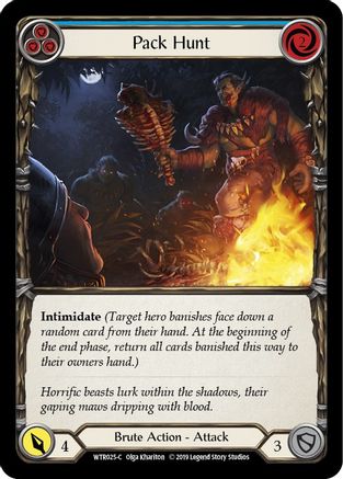 Pack Hunt (Blue) [U-WTR025] (Welcome to Rathe Unlimited)  Unlimited Rainbow Foil