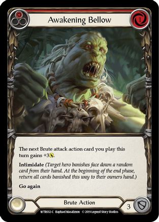 Awakening Bellow (Red) [U-WTR032] (Welcome to Rathe Unlimited)  Unlimited Rainbow Foil