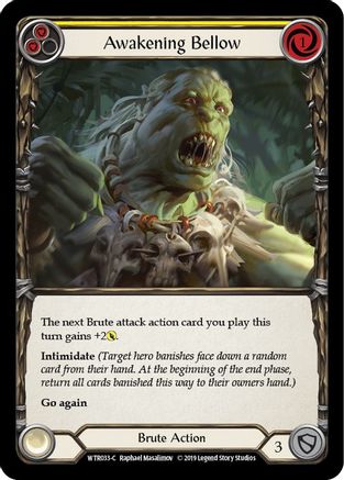 Awakening Bellow (Yellow) [U-WTR033] (Welcome to Rathe Unlimited)  Unlimited Normal