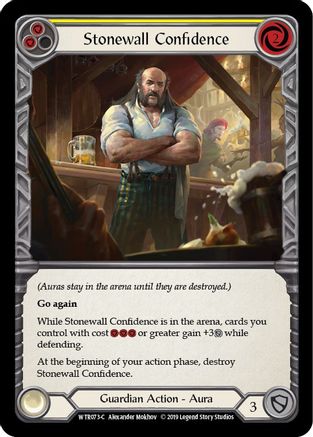 Stonewall Confidence (Yellow) [U-WTR073] (Welcome to Rathe Unlimited)  Unlimited Rainbow Foil