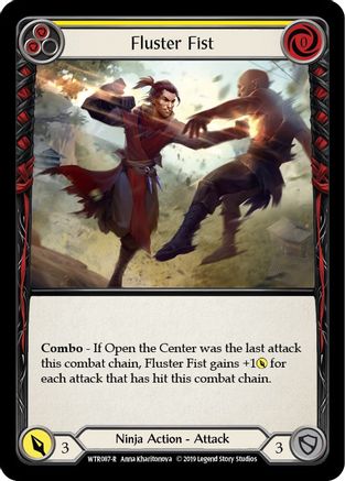 Fluster Fist (Yellow) [U-WTR087] (Welcome to Rathe Unlimited)  Unlimited Rainbow Foil