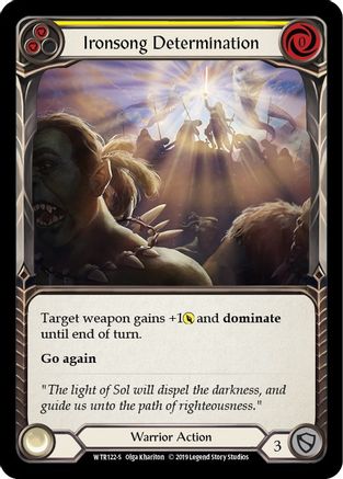 Ironsong Determination [U-WTR122] (Welcome to Rathe Unlimited)  Unlimited Rainbow Foil