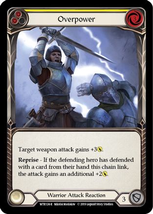 Overpower (Yellow) [U-WTR124] (Welcome to Rathe Unlimited)  Unlimited Rainbow Foil