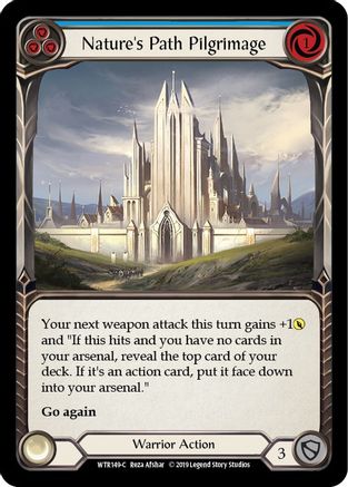 Nature's Path Pilgrimage (Blue) [U-WTR149] (Welcome to Rathe Unlimited)  Unlimited Rainbow Foil