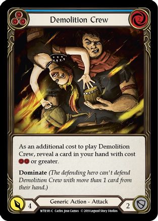 Demolition Crew (Blue) [U-WTR181] (Welcome to Rathe Unlimited)  Unlimited Normal