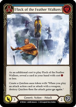 Flock of the Feather Walkers (Blue) [U-WTR184] (Welcome to Rathe Unlimited)  Unlimited Rainbow Foil