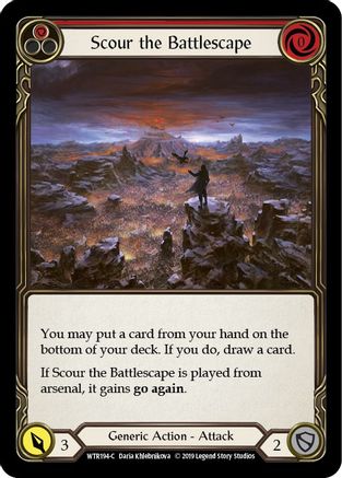 Scour the Battlescape (Red) [WTR194-C] (Welcome to Rathe)  Alpha Print Normal