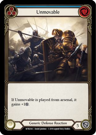 Unmovable (Blue) [U-WTR214] (Welcome to Rathe Unlimited)  Unlimited Rainbow Foil