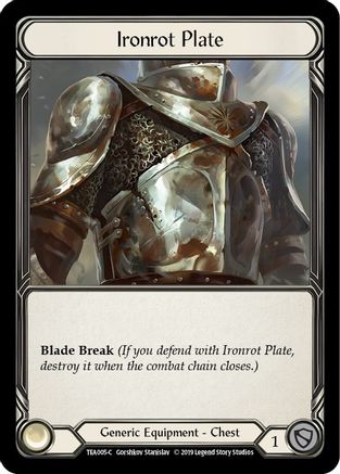 Ironrot Plate [TEA005-C] (Dorinthea Hero Deck)  1st Edition Normal