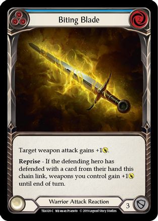 Biting Blade (Blue) [TEA020-C] (Dorinthea Hero Deck)  1st Edition Normal