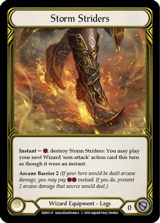 Storm Striders [FAB011-P] (Promo)  1st Edition Cold Foil - Golden