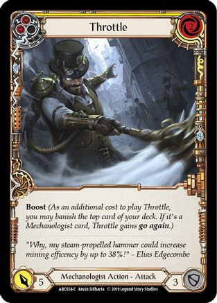 Throttle (Yellow) [U-ARC024] (Arcane Rising Unlimited)  Unlimited Normal