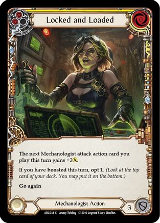 Locked and Loaded (Yellow) [ARC033-C] (Arcane Rising)  1st Edition Rainbow Foil