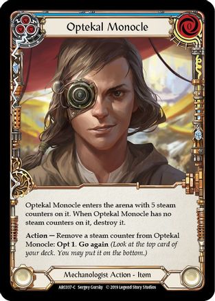 Optekal Monocle [ARC037-C] (Arcane Rising)  1st Edition Rainbow Foil