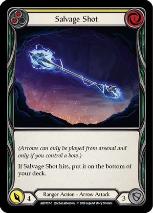 Salvage Shot (Yellow) [U-ARC067] (Arcane Rising Unlimited)  Unlimited Rainbow Foil