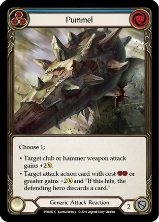Pummel (Blue) [BVO027-C] (Bravo Hero Deck)  1st Edition Normal