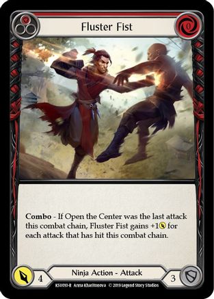 Fluster Fist (Red) [KSU010-R] (Katsu Hero Deck)  1st Edition Normal
