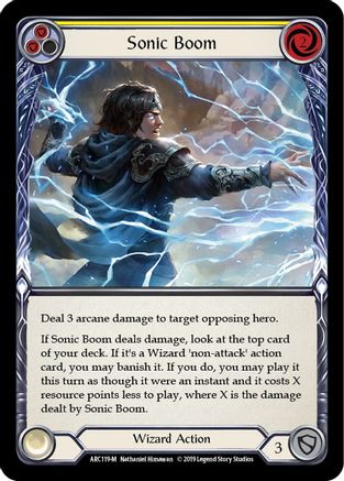 Sonic Boom [ARC119-M] (Arcane Rising)  1st Edition Rainbow Foil
