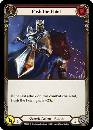 Push the Point (Red) [ARC188-C] (Arcane Rising)  1st Edition Normal