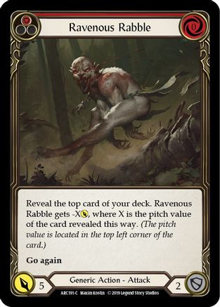 Ravenous Rabble (Red) [U-ARC191] (Arcane Rising Unlimited)  Unlimited Normal