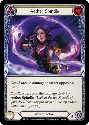 Aether Spindle (Yellow) [U-ARC127] (Arcane Rising Unlimited)  Unlimited Normal