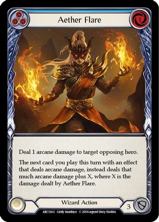 Aether Flare (Blue) [U-ARC134] (Arcane Rising Unlimited)  Unlimited Rainbow Foil