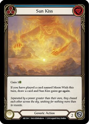 Sun Kiss (Blue) [U-ARC214] (Arcane Rising Unlimited)  Unlimited Rainbow Foil