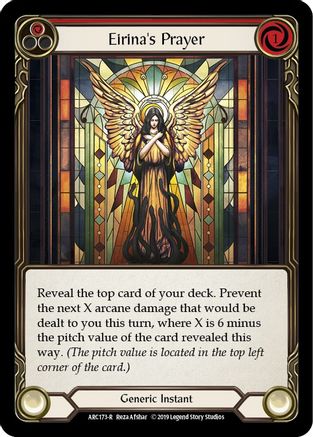 Eirina's Prayer (Red) [ARC173-R] (Arcane Rising)  1st Edition Rainbow Foil
