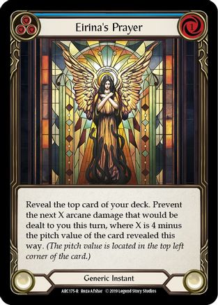 Eirina's Prayer (Blue) [U-ARC175] (Arcane Rising Unlimited)  Unlimited Rainbow Foil