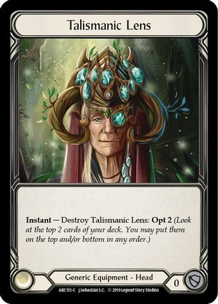 Talismanic Lens [ARC151-C] (Arcane Rising)  1st Edition Cold Foil