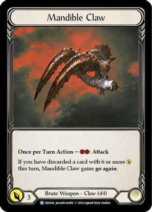 Mandible Claw [CRU004] (Crucible of War)  1st Edition Cold Foil