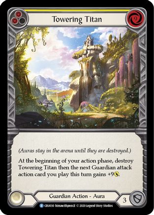 Towering Titan (Yellow) [U-CRU030] (Crucible of War Unlimited)  Unlimited Normal