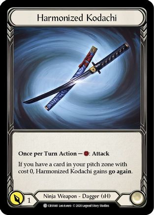 Harmonized Kodachi [U-CRU048] (Crucible of War Unlimited)  Unlimited Rainbow Foil