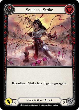 Soulbead Strike (Red) [CRU066] (Crucible of War)  1st Edition Rainbow Foil