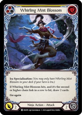 Whirling Mist Blossom [CRU074] (Crucible of War)  1st Edition Rainbow Foil