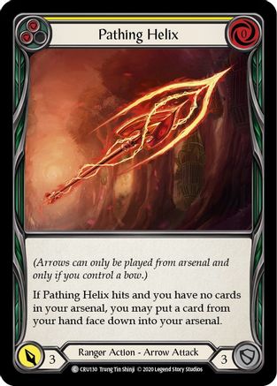 Pathing Helix (Yellow) [CRU130] (Crucible of War)  1st Edition Normal