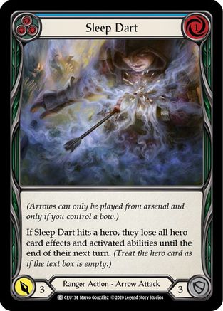 Sleep Dart (Blue) [U-CRU134] (Crucible of War Unlimited)  Unlimited Rainbow Foil