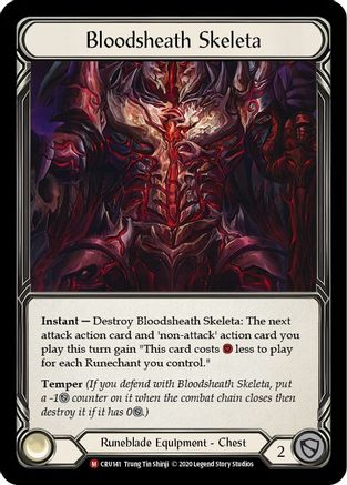 Bloodsheath Skeleta [CRU141] (Crucible of War)  1st Edition Normal