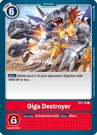 Giga Destroyer [ST1-15] [Starter Deck: Gaia Red]